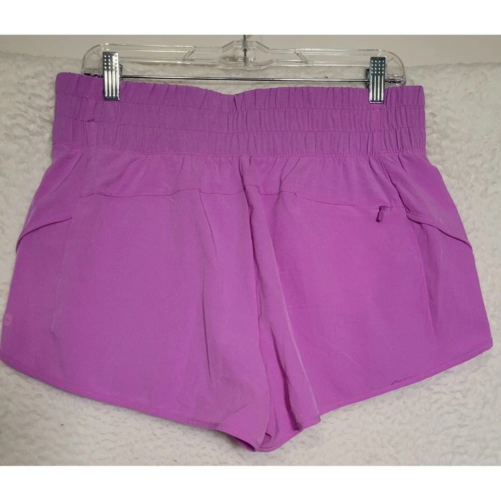 Avia Women's Bike Liner Running Shorts Sz M (8-10) Purple Elastic Waist NEW 1747